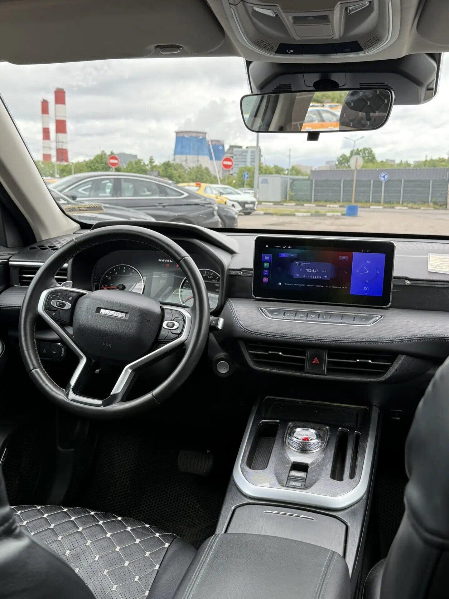 Haval Jolion 2024 в парке ИГРА на Рябиновой — приборная панель